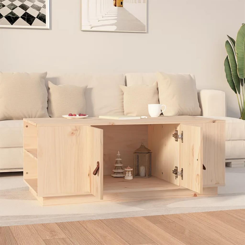 Coffee table 100x50x41 cm solid pine