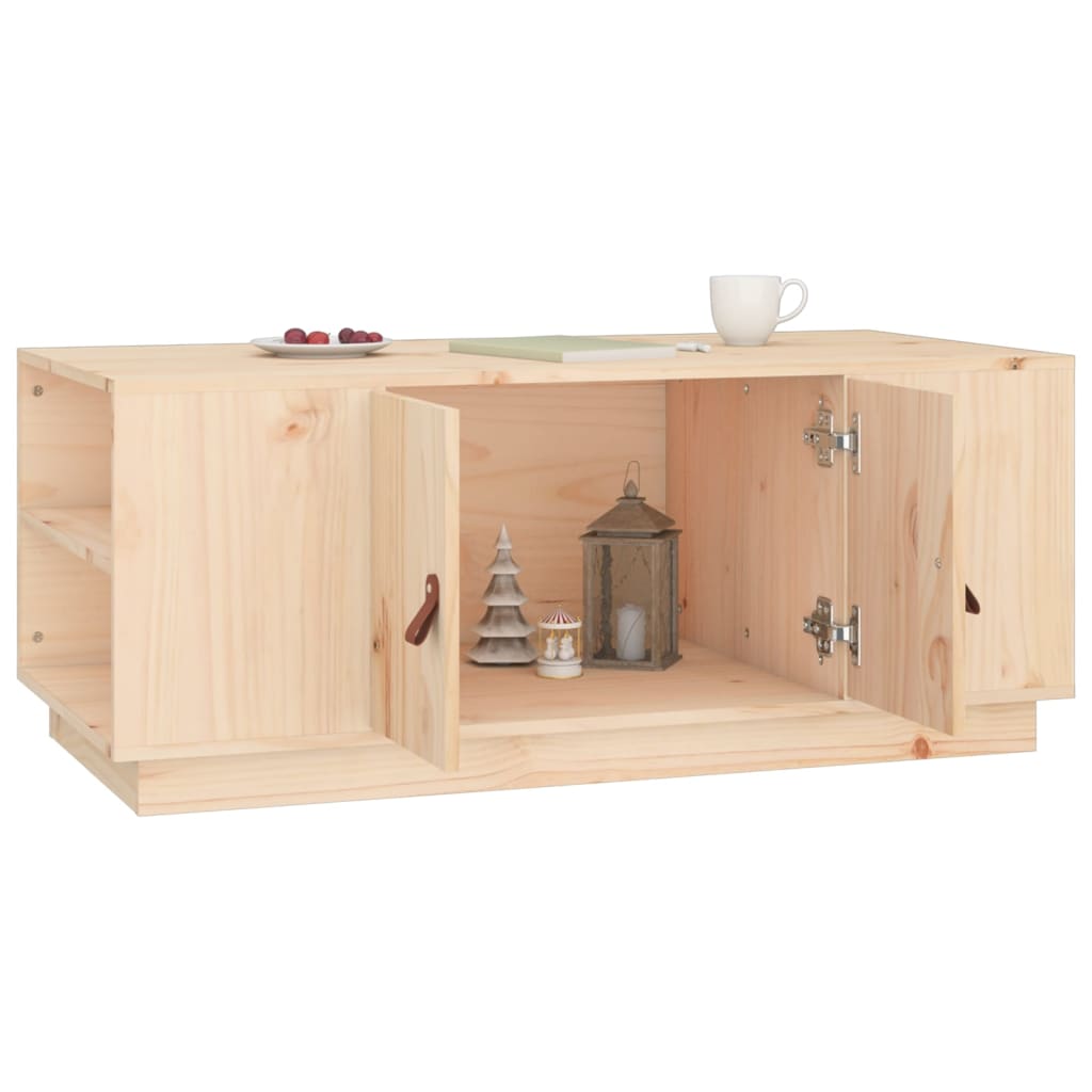Coffee table 100x50x41 cm solid pine