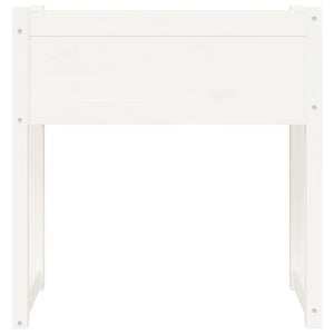 Plantekasse hvit 78x40x81 cm heltre furu