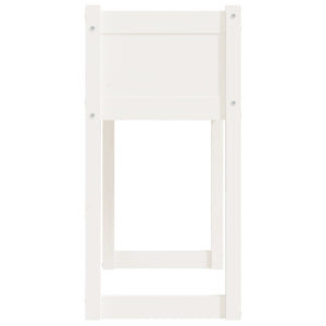 Plantekasse hvit 78x40x81 cm heltre furu