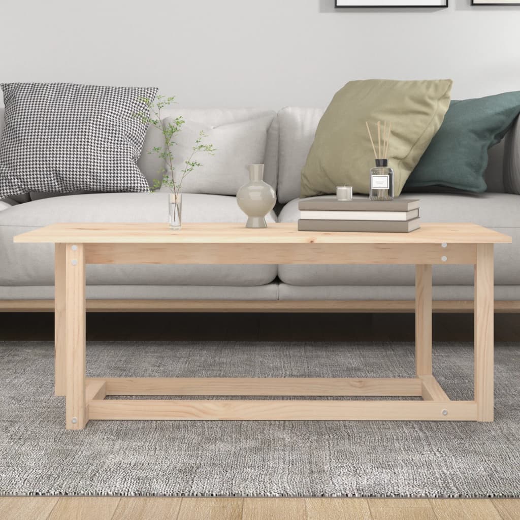 Coffee table 110x55x45 cm solid pine wood