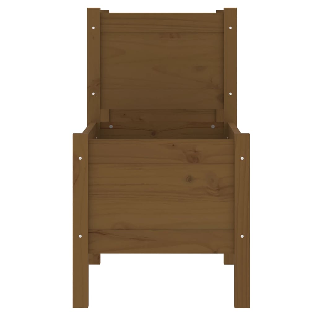 Plantekasse honningbrun 245,5x44x75 cm heltre furu