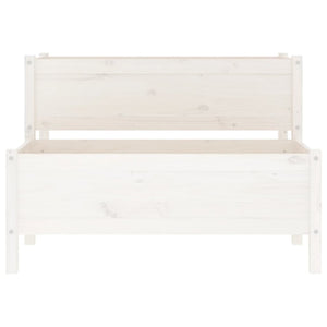 Plantekasse hvit 110x84x75 cm heltre furu