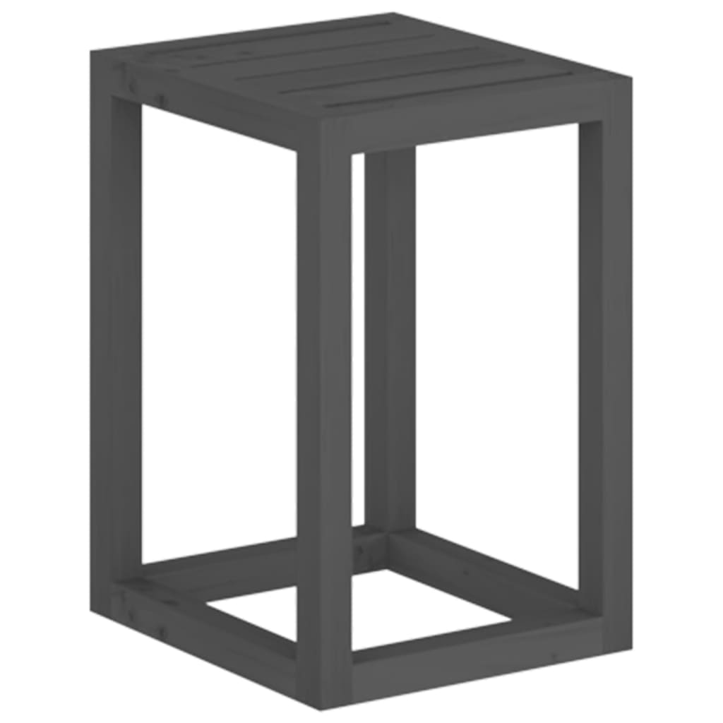 Plantestativer 3 stk grå heltre furu