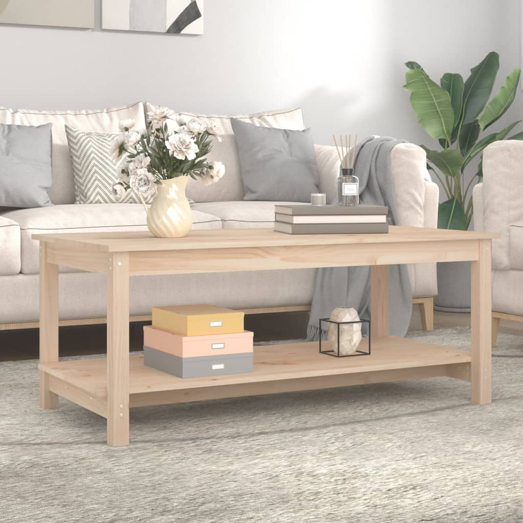 Coffee table 110x55x45 cm solid pine wood