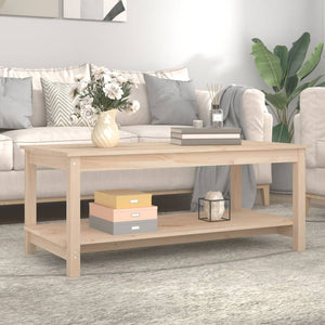 Coffee table 110x55x45 cm solid pine wood