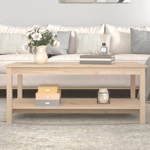 Coffee table 110x55x45 cm solid pine wood