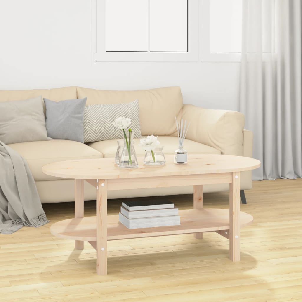 Coffee table 110x55x45 cm solid pine wood