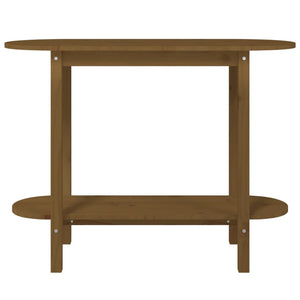 Console table honey brown 110x40x80 cm solid pine wood