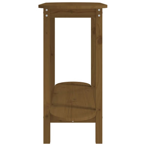 Console table honey brown 110x40x80 cm solid pine wood