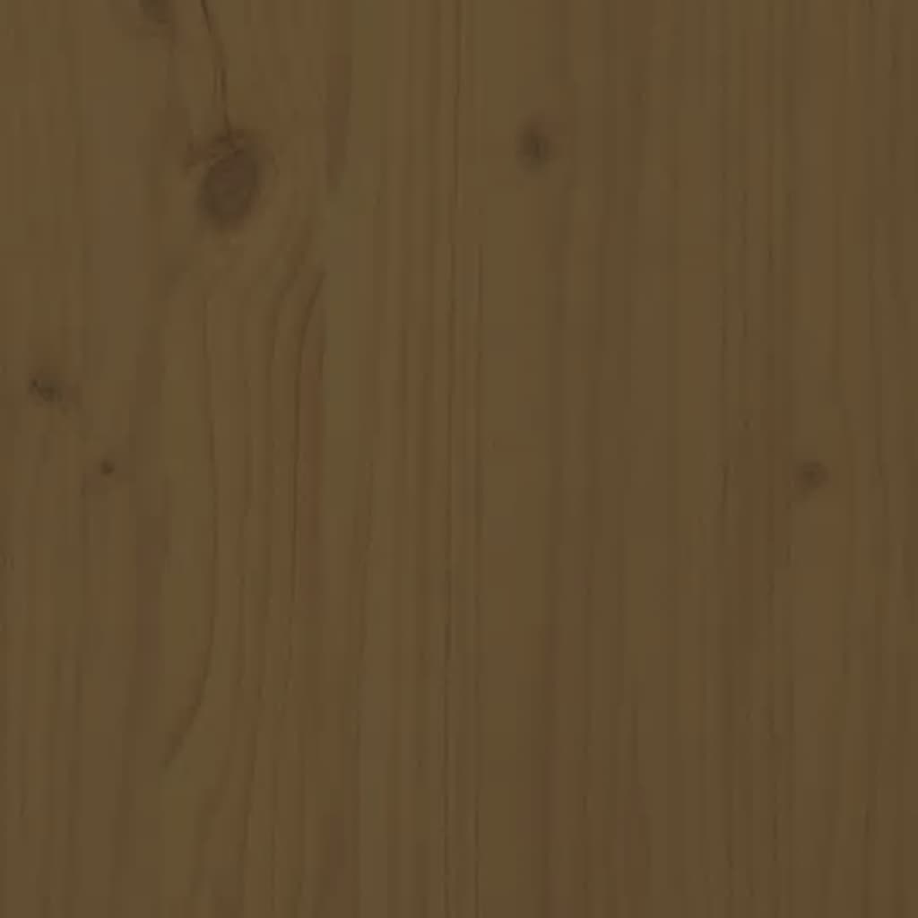 Console table honey brown 110x40x80 cm solid pine wood