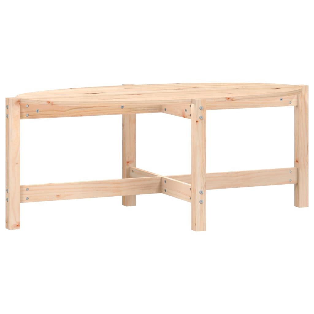 Coffee table 118x63x45 cm solid pine wood