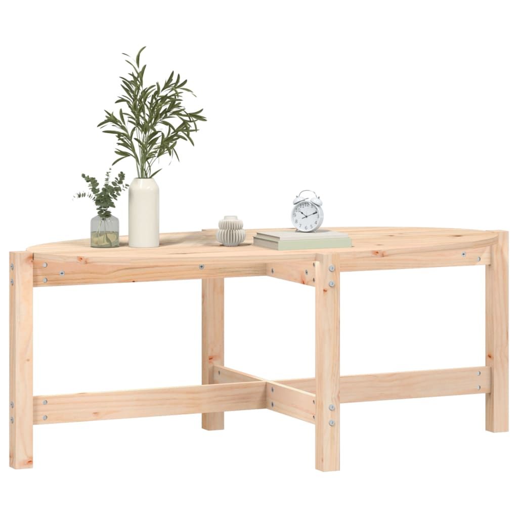 Coffee table 118x63x45 cm solid pine wood