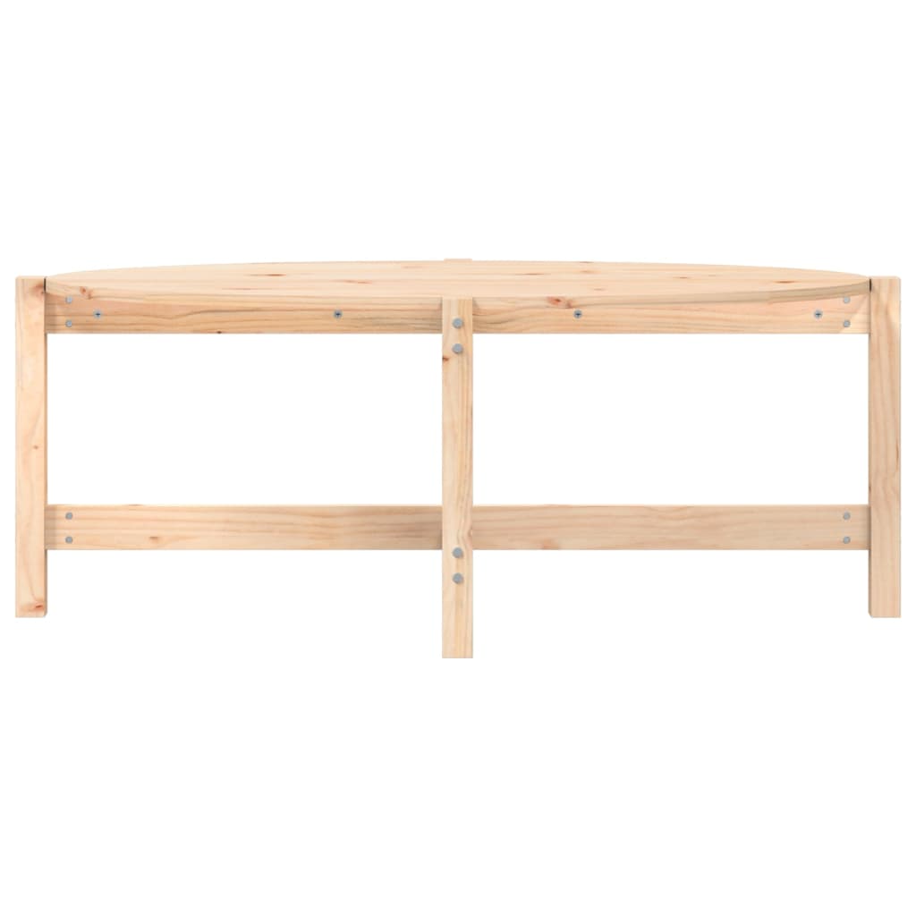 Coffee table 118x63x45 cm solid pine wood