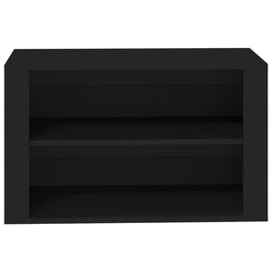 Skohylle svart 75x35x45 cm konstruert tre