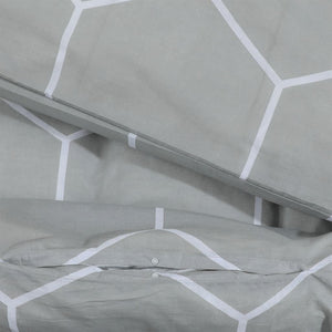 Sengesett grå 240x220 cm bomull