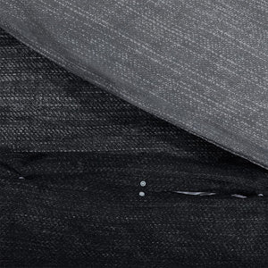Sengesett mørkegrå 260x220 cm bomull