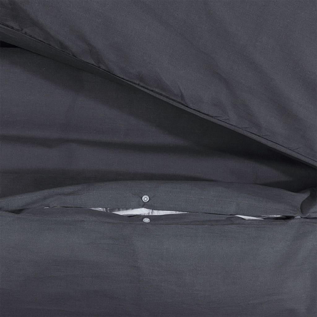Sengesett svart 155x220 cm bomull