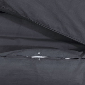 Sengesett svart 155x220 cm bomull