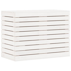 Skittentøyskurv hvit 88,5x44x66 cm heltre furu