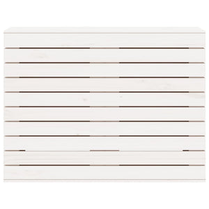 Skittentøyskurv hvit 88,5x44x66 cm heltre furu