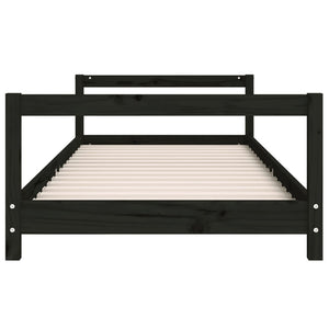 Barnesengeramme svart 90x190 cm heltre furu