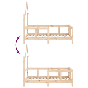 Barnesengeramme 70x140 cm heltre furu