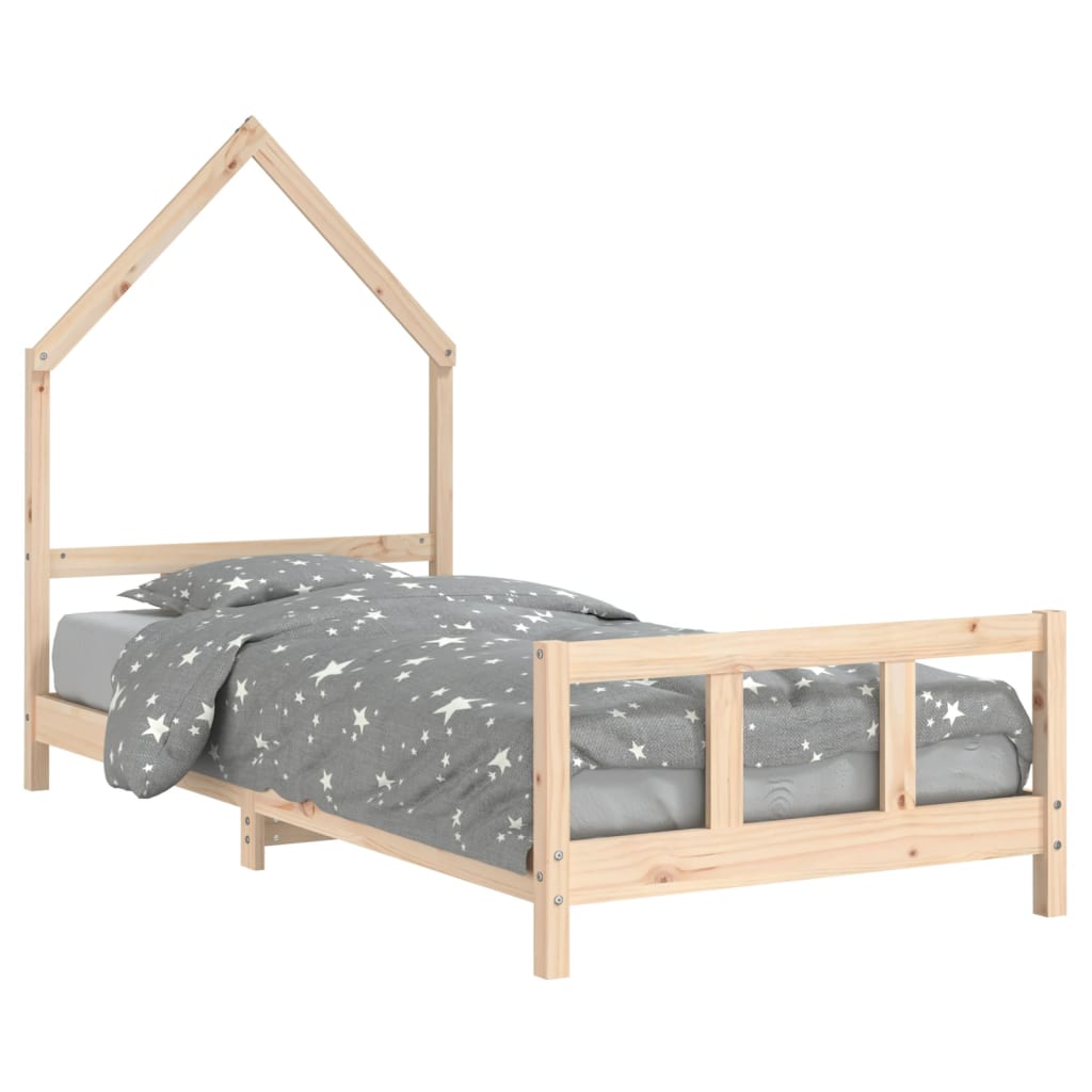 Barnesengeramme 90x200 cm heltre furu