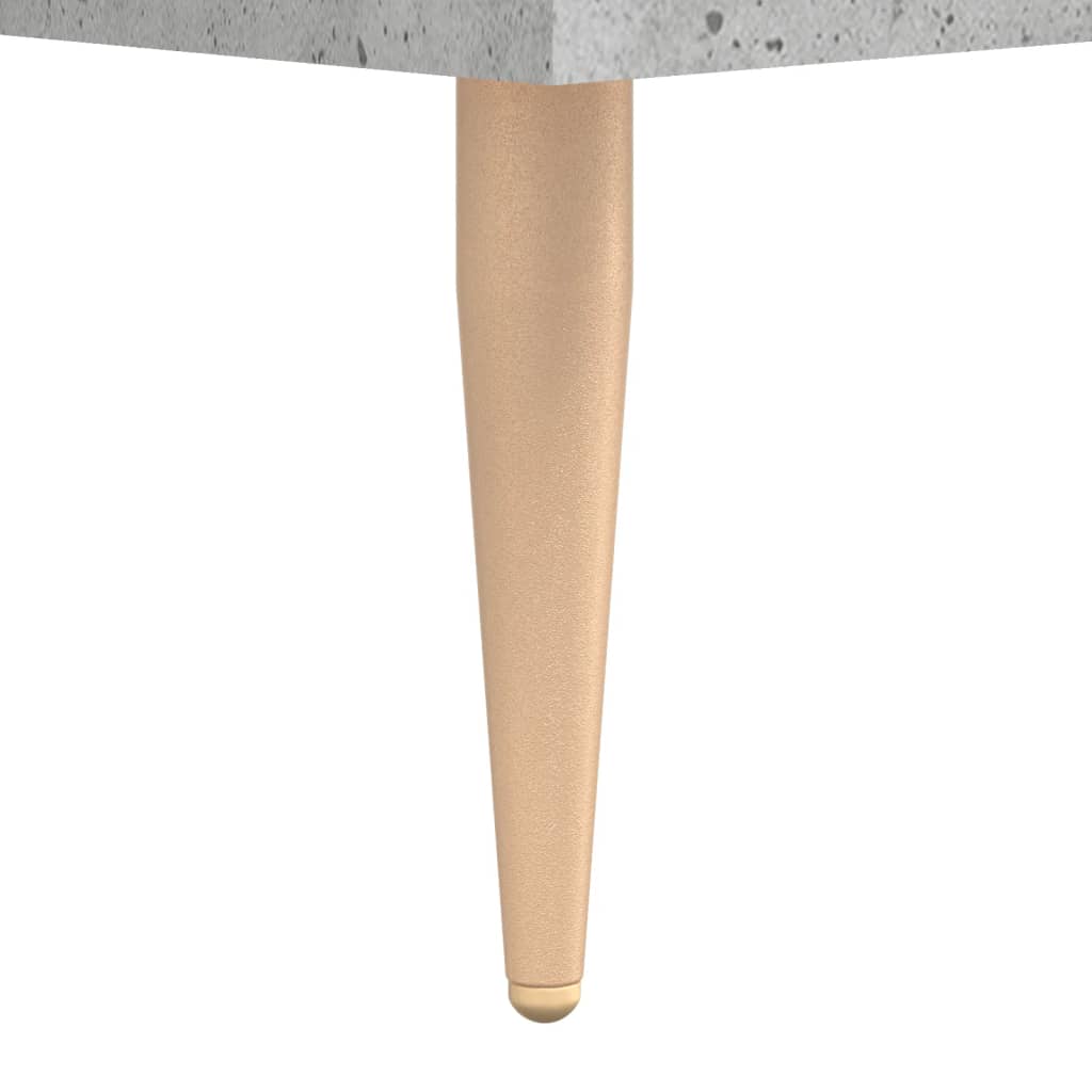 Highboard betonggrå 69,5x34x180 cm konstruert tre