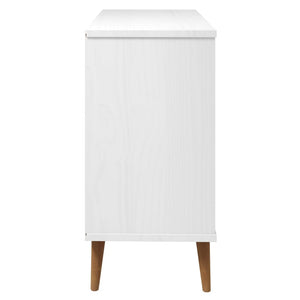 Kommode MOLDE hvit 113x40x80 cm heltre furu