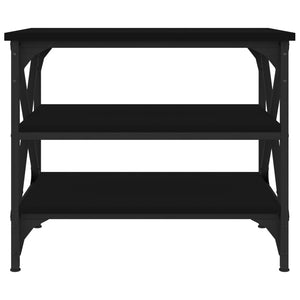 Sidebord svart 55x38x45 cm konstruert tre