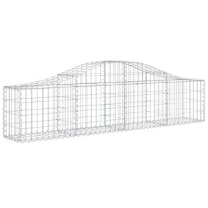 Gabionkurver buede 13 stk 200x30x40/60 cm galvanisert jern