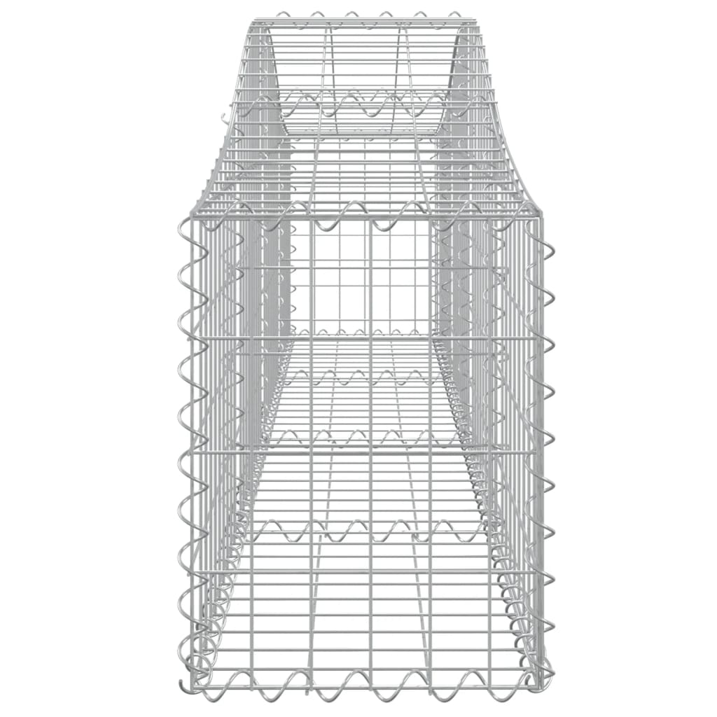 Gabionkurver buede 13 stk 200x30x40/60 cm galvanisert jern