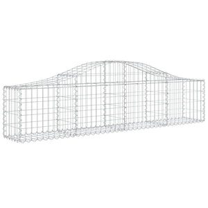 Gabionkurver buede 18 stk 200x30x40/60 cm galvanisert jern