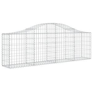 Gabionkurver buede 13 stk 200x30x60/80 cm galvanisert jern