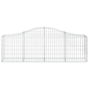Gabionkurver buede 13 stk 200x30x60/80 cm galvanisert jern