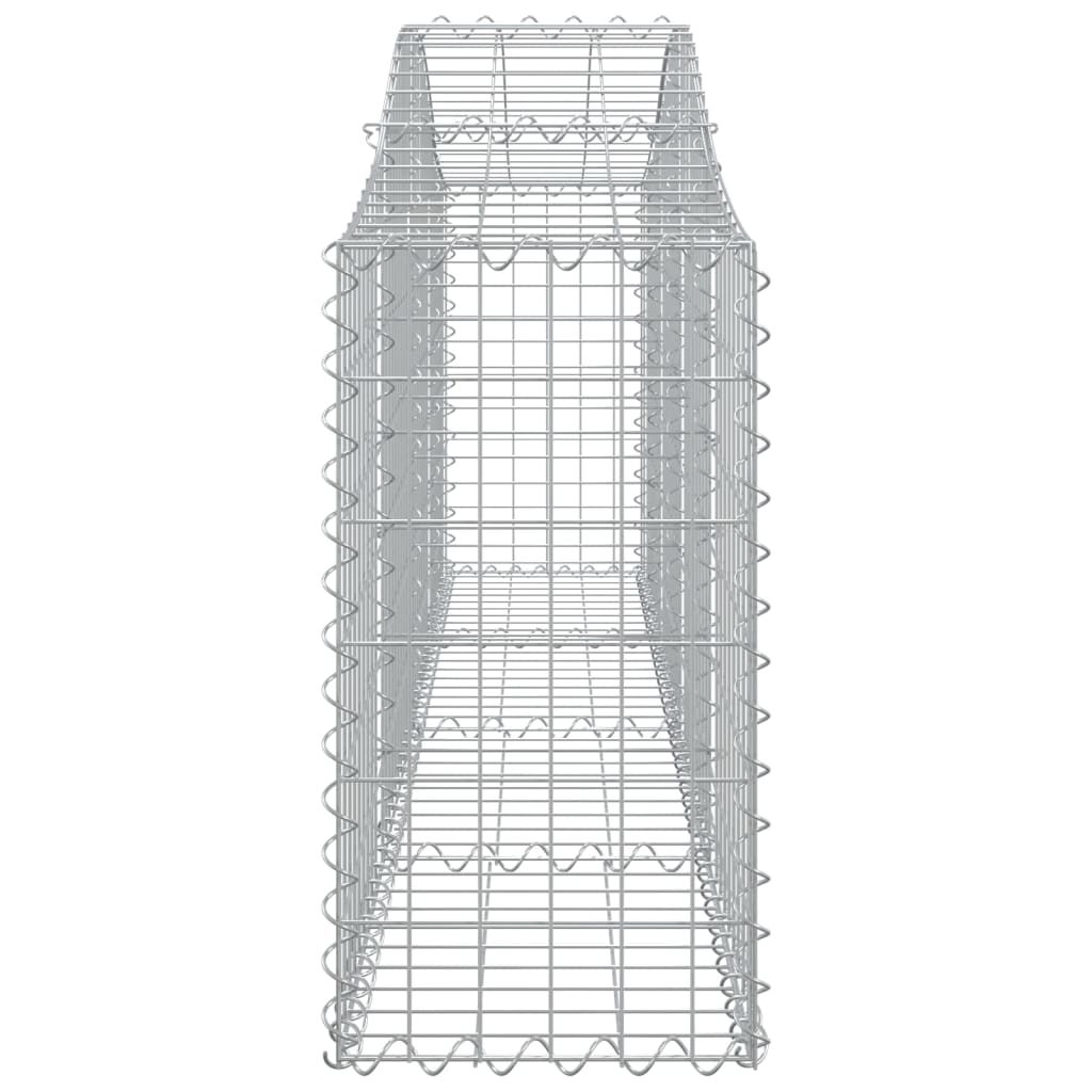 Gabionkurver buede 13 stk 200x30x60/80 cm galvanisert jern