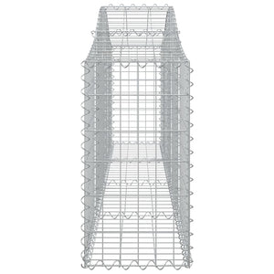 Gabionkurver buede 13 stk 200x30x60/80 cm galvanisert jern