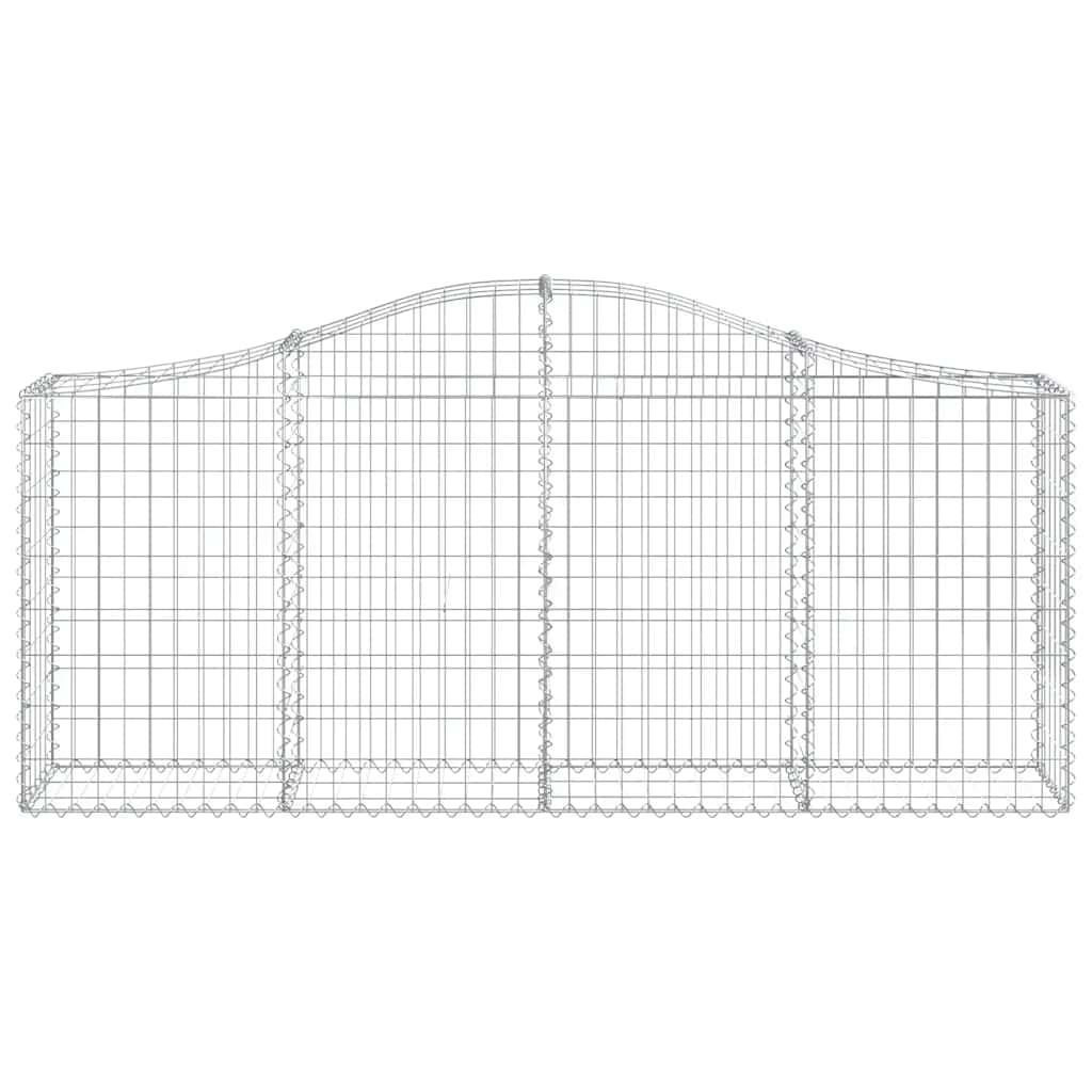 Gabionkurver buede 13 stk 200x30x80/100 cm galvanisert jern
