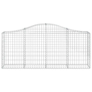 Gabionkurver buede 13 stk 200x30x80/100 cm galvanisert jern