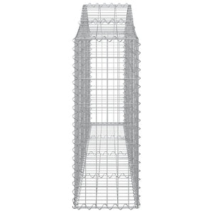 Gabionkurver buede 13 stk 200x30x80/100 cm galvanisert jern