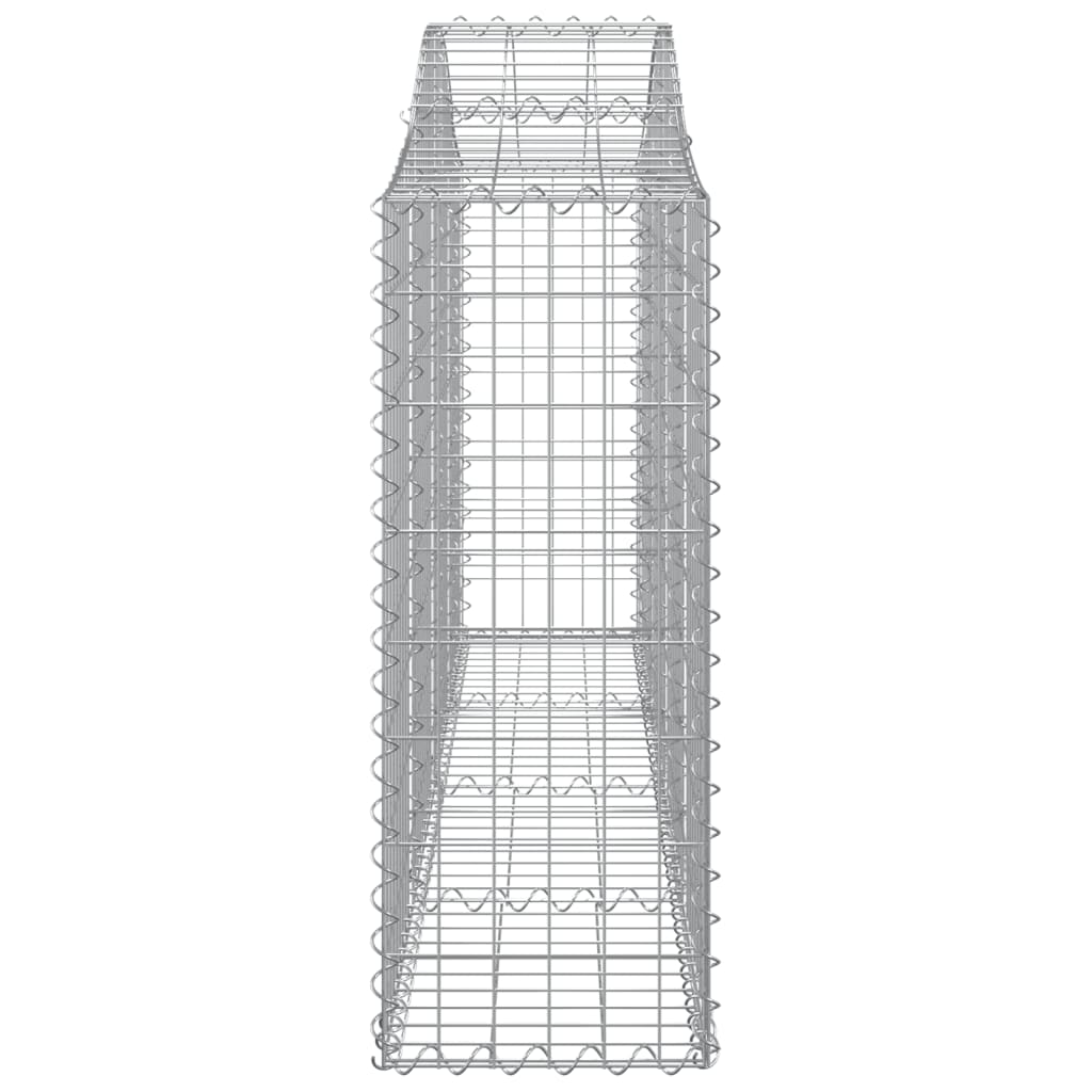 Gabionkurver buede 25 stk 200x30x80/100 cm galvanisert jern