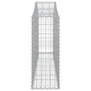 Gabionkurver buede 25 stk 200x30x80/100 cm galvanisert jern