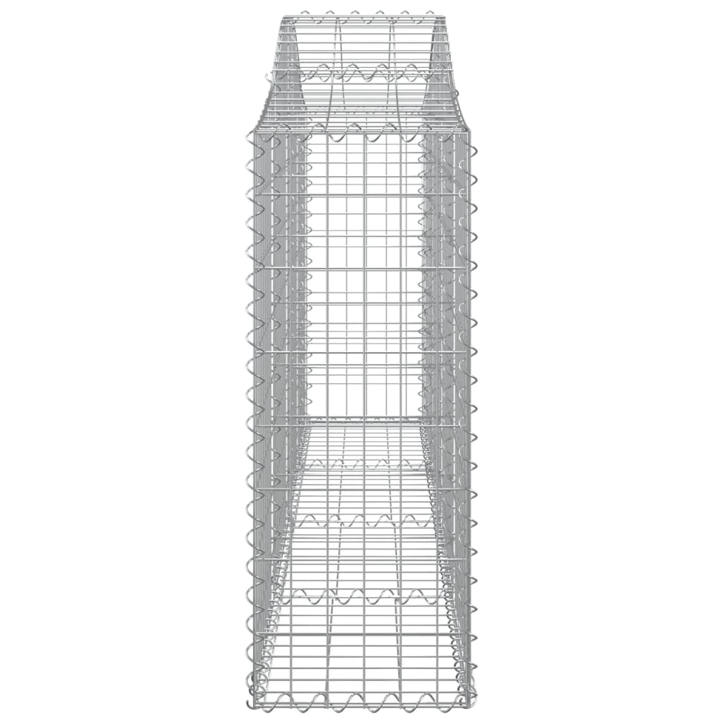 Gabionkurver buede 50 stk 200x30x80/100 cm galvanisert jern
