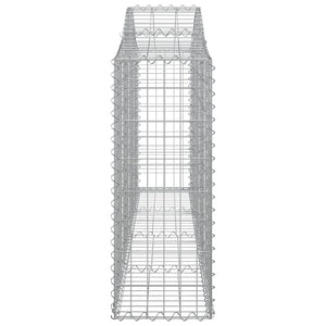 Gabionkurver buede 50 stk 200x30x80/100 cm galvanisert jern