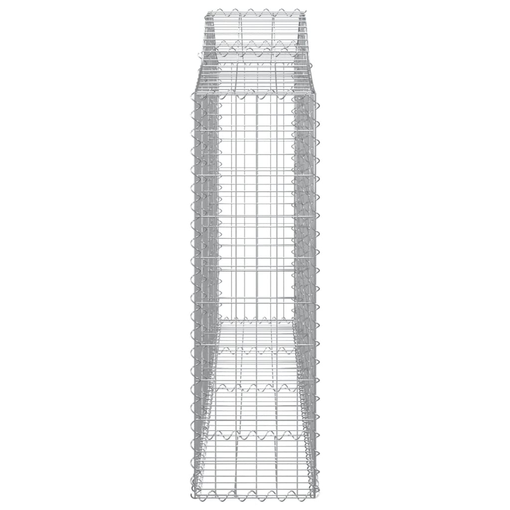 Gabionkurver buede 13 stk 200x30x100/120 cm galvanisert jern