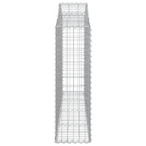 Gabionkurver buede 13 stk 200x30x100/120 cm galvanisert jern