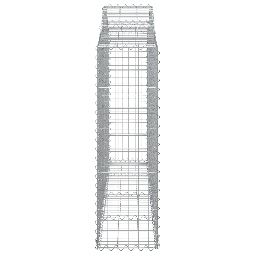 Gabionkurver buede 14 stk 200x30x100/120 cm galvanisert jern