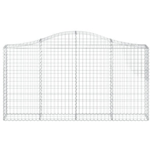 Gabionkurver buede 25 stk 200x30x100/120 cm galvanisert jern