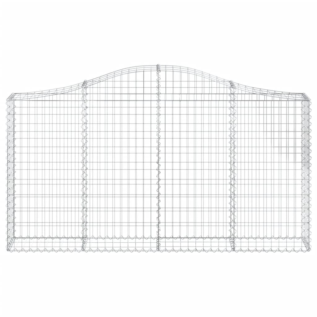 Gabionkurver buede 30 stk 200x30x100/120 cm galvanisert jern